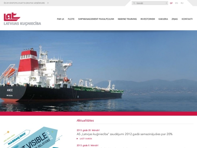 Latvijas kuģniecība, AS